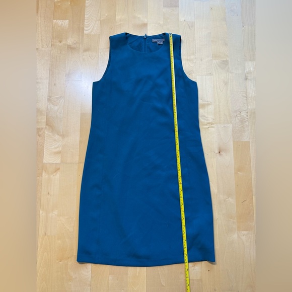 Vince Sleeveless Classic A Line Shift Dress in Petroleum Blue Green size 4 - Picture 5 of 5